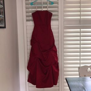 David’s Bridal Red Prom Dress